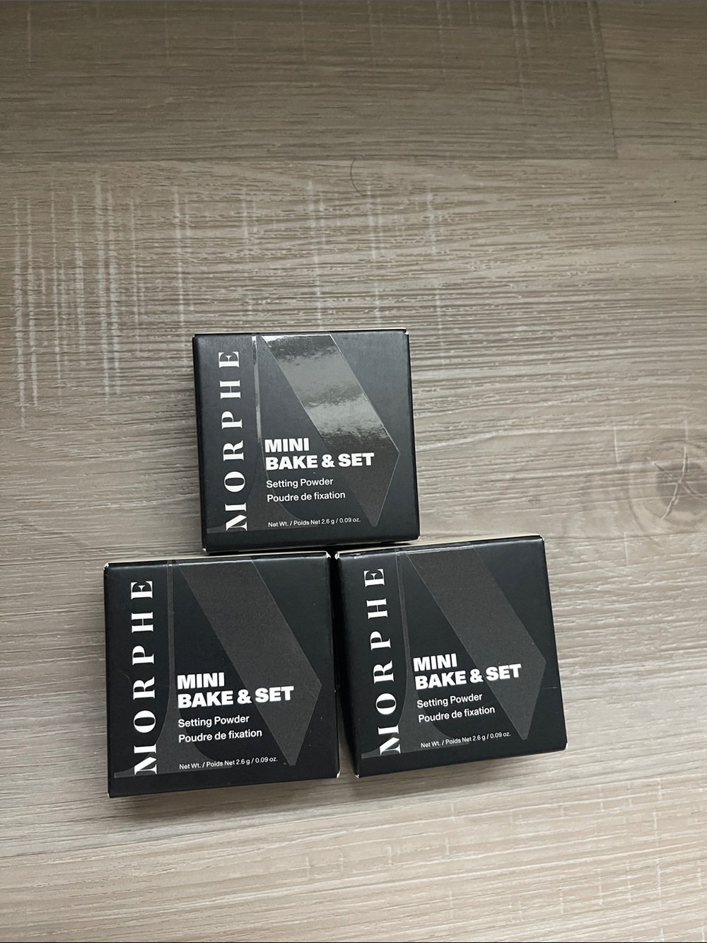 NWT 3 MORPHE MINI BAKE&SET seatting powder translucent